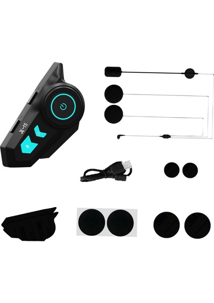 Yarım/açık Yüz Kulaklık Sabit Mic Için Kask Kulaklık Handsfree (Yurt Dışından)