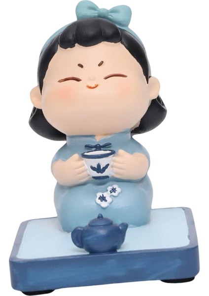 Cep Telefonu Stand Sevimli Hediye Süs Masaüstü Figürin Yemek Masa Ofis Çayı (Yurt Dışından) fırsatları