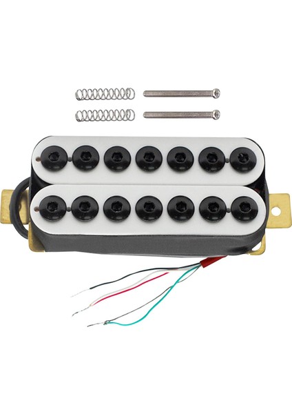 Çift Bobin Pikap Seti 4p 7 Tel Için Ön Kablolu Elektro Gitar Köprünün Yerini Alıyor (Yurt Dışından)
