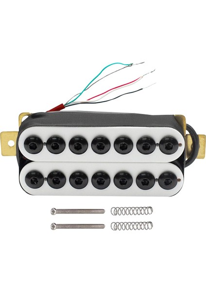 Çift Bobin Pikap Seti 4p 7 Tel Için Ön Kablolu Elektro Gitar Köprünün Yerini Alıyor (Yurt Dışından)