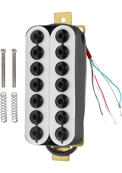 Çift Bobin Pikap Seti 4p 7 Tel Için Ön Kablolu Elektro Gitar Köprünün Yerini Alıyor (Yurt Dışından)