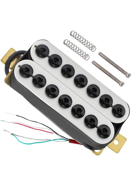 Çift Bobin Pikap Seti 4p 7 Tel Için Ön Kablolu Elektro Gitar Köprünün Yerini Alıyor (Yurt Dışından)