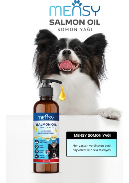 Kedi ve Köpekler Için Somon Yağı 200ML fırsatları