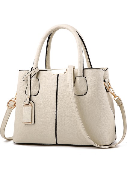 Yeni High-End Trend Moda Avrupa ve Amerikan Kadın Çantası Lychee Desen Bayan Çantası Tek Omuz Çapraz Çanta (Yurt Dışından)