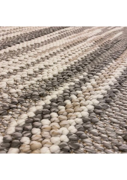 Motto Mot 01 Grey Beyaz 120*120 cm Yuvarlak Halı fırsatları