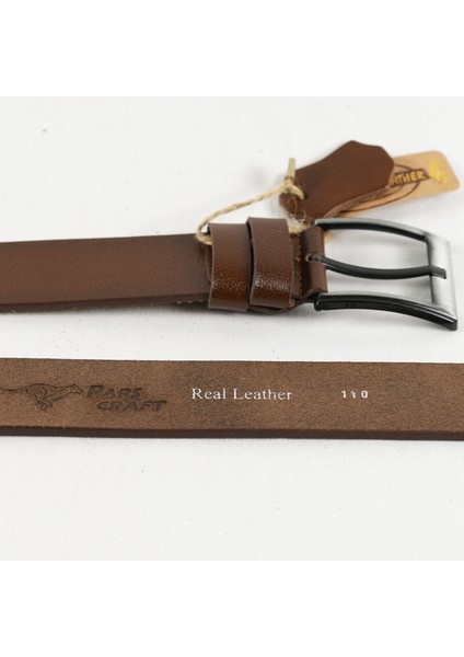 Parscraft Hakiki Manda Derisi Erkek Kemer 4,5 cm Taba Kot Pantolon Spor Kemer fırsatları