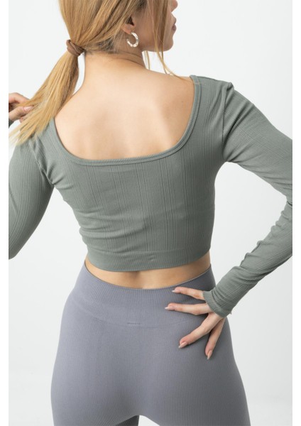 Doremi Seamless Straplez Uzun Kollu Fitilli Büstiyer