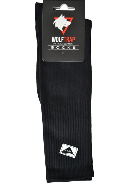 Wolftrap Tactical 6'lı Siyah Pamuklu Çorap, Kışlık Bot Çorabı