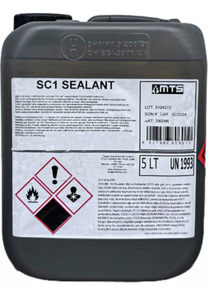 Innovacar Sc1 Sealant Hızlı Hidrofobik Seramik Bazlı Nano Koruma - 5 Lt