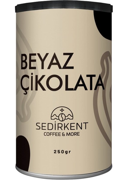 Beyaz Sıcak Çikolata Metal Kutu 250 gr