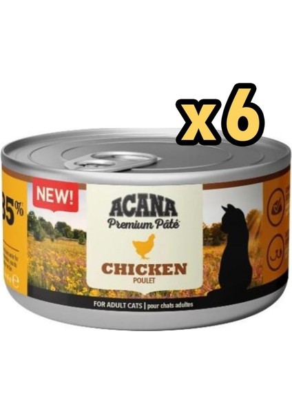 Premium Tavuklu Ezme Kedi Konservesi 85 gr x 6 Adet