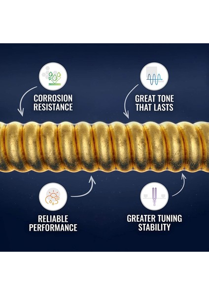 16027 Fosfor Bronz Akustik Gitar Teli 011-052 modelleri