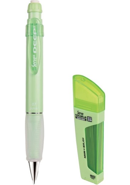 Deep 0.7 mm Mekanik Kurşun Kalem Elma Yeşili - 0.7 mm Uç & Silgi