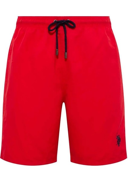 21002 Erkek Uzun Deniz Şortu-Kırmızı fırsatları