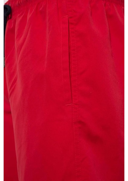 21002 Erkek Uzun Deniz Şortu-Kırmızı indirimleri