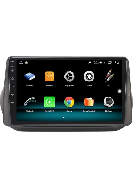 Citroen Nemo Android 10 Carplay Özellikli Navigasyon Multimedya Ekran 2gb Ram + 32GB HDD