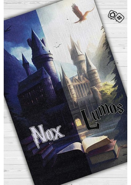 Lumos Nox Dokuma Tabanlı Yıkanabilir Kaymaz Harry Potter Film Halısı