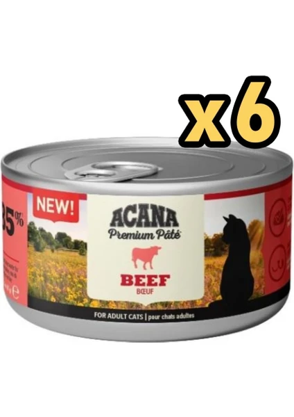 Premium Biftekli Ezme Kedi Konservesi 85 gr x 6 Adet