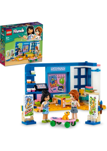 LEGO® Friends Liann'nın Odası 41739 - 6 Yaş ve Üzeri Çocuklar için 2 Mini Bebek İçeren Yaratıcı Oyuncak Yapım Seti (204 Parça)