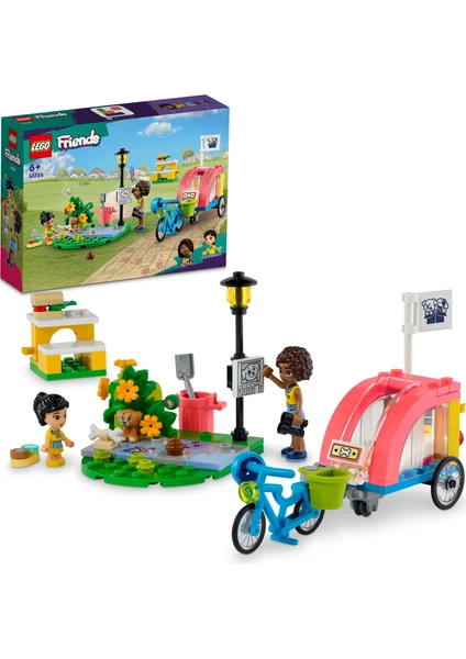 LEGO® Friends Köpek Kurtarma Bisikleti 41738 - 6 Yaş ve Üzeri Çocuklar Için Çıkarılabilir Römorklu Oyuncak Yapım Seti (125 Parça)