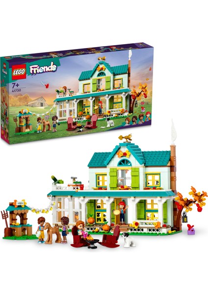 Friends Autumn’un Evi 41730 - 7 Yaş ve Üzeri Çocuklar için 4 Mini Bebek İçeren Yaratıcı Oyuncak Yapım Seti (853 Parça)