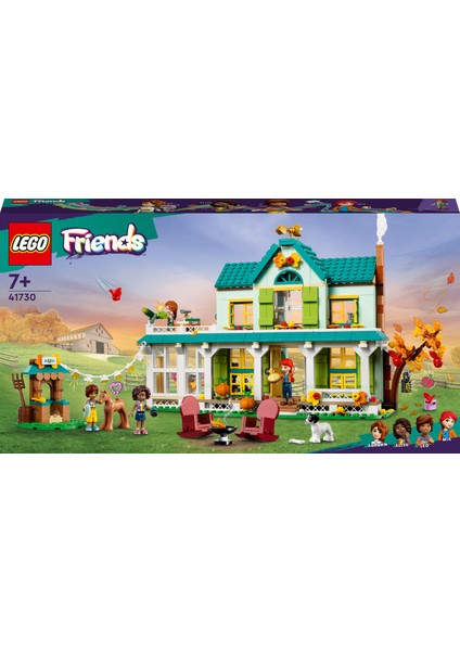 Friends Autumn’un Evi 41730 - 7 Yaş ve Üzeri Çocuklar için 4 Mini Bebek İçeren Yaratıcı Oyuncak Yapım Seti (853 Parça)