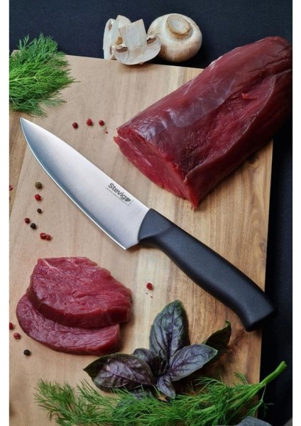 Solid Şef Bıçağı 17,5 cm Siyah ST-400.001