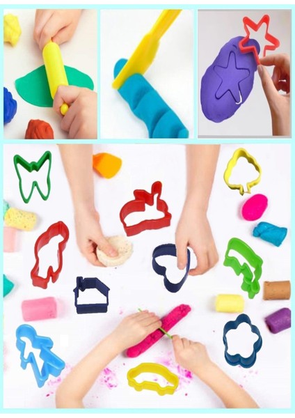 Oyun Hamuru Kalıbı Kalıp Seti 14 Parça