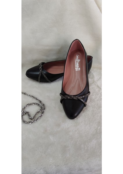 Siyah Taş Detaylı Düz Babet - Siyah - 36 - ST01704-SİYAH-36 fiyatları