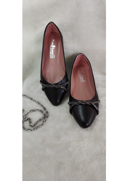 Siyah Taş Detaylı Düz Babet - Siyah - 36 - ST01704-SİYAH-36 modelleri