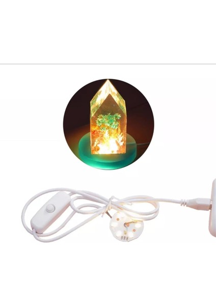 Yuvarlak Ledli Epoksi Kalıbı - KOD:397