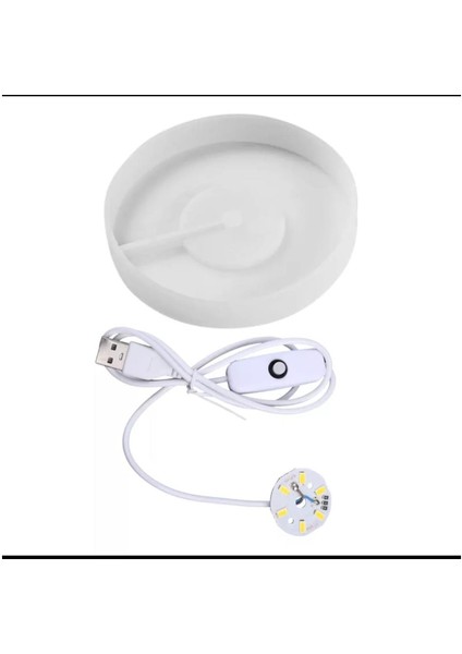 Yuvarlak Ledli Epoksi Kalıbı - KOD:397 fiyatları