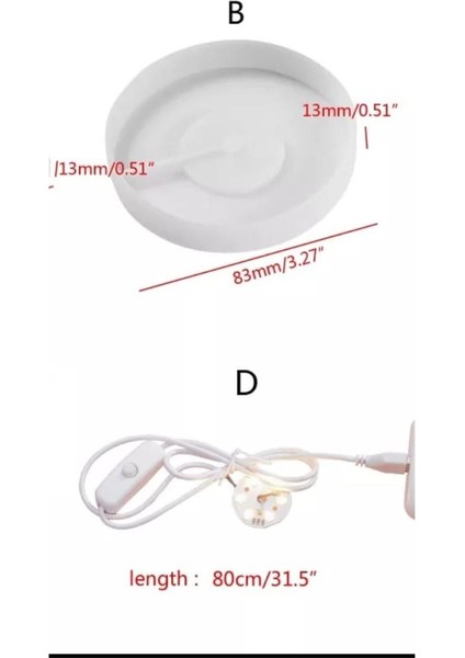 Yuvarlak Ledli Epoksi Kalıbı - KOD:397 modelleri