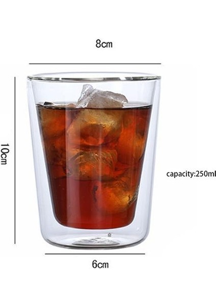 1 Adet Şarap Gözlük Içme Tumbler Viski Votka Kupası Kahve Suyu Su Bardakları Çay Yaratıcı Kupa Çift Katmanlı Cam Kupalar | Bira Steins (Yurt Dışından)