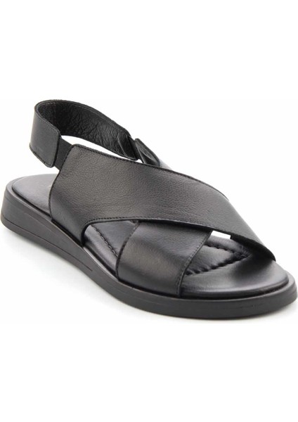 Siyah Leather Kadın Sandalet K05906413103