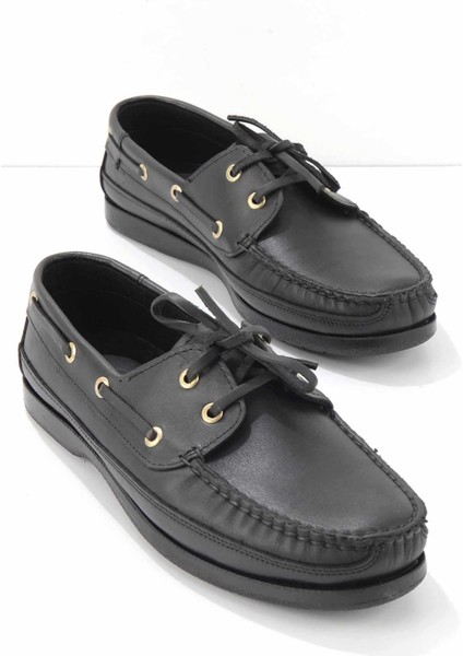 Siyah Leather Erkek Casual Ayakkabı E01830110003