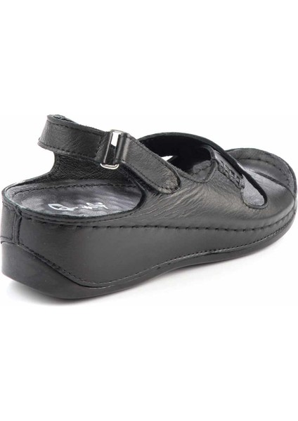 Siyah Leather Kadın Sandalet K05278604403 fırsatları
