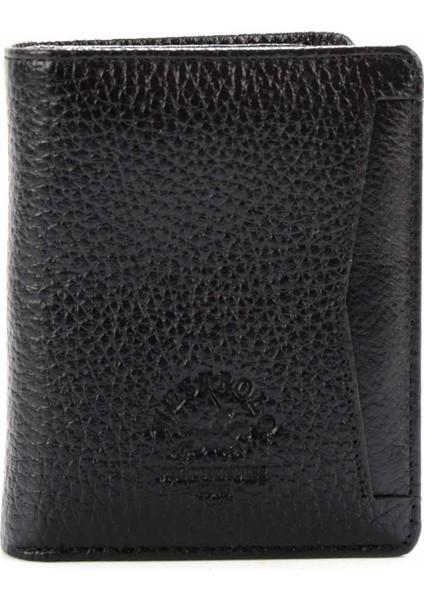 Siyah Leather Erkek Kartlık U08678020203