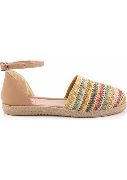 Hardal Çok Renkli Hasır Kadın Espadril K01823251528