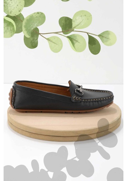 Siyah Kadın Loafer Ayakkabı K01309100009