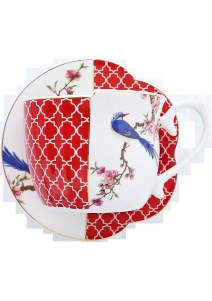 Düzensiz Seramik Kahve Fincanları ve Tabaklar Set Pastoral Tarzı Ingiliz Yaratıcı Siyah Çay Bardağı Altın Kolu Öğleden Sonra Çay Bardağı | Kupalar (Yurt Dışından)
