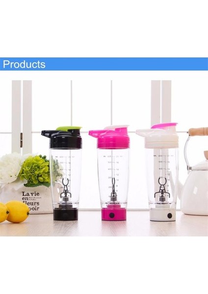 600 ml Su Şişesi Protein Güç Otomasyonu Kahve Blender Süt Çalkalayıcı Mikser Akıllı Otomatik Hareketi Drinkware | 600 ml Su Şişesi | Şişe Proteinwater Şişesi (Pembe) (Yurt Dışından) modelleri