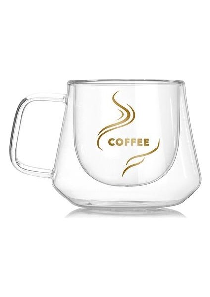 Çift Duvar Cam Bardak Isıya Dayanıklı Çay Kahve Kupa Kolu ile Taşınabilir Şeffaf Bira Kupa Viski Cam Kupası Drinkware Kupalar | Kokteyl Cam (Yurt Dışından)