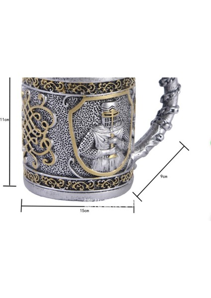 Ortaçağ Templar Haçlı Şövalye Kupa Kupa Çapraz Bira Stein Tankard Kahve Kupası Şövalyesi | Kupalar (Yurt Dışından)