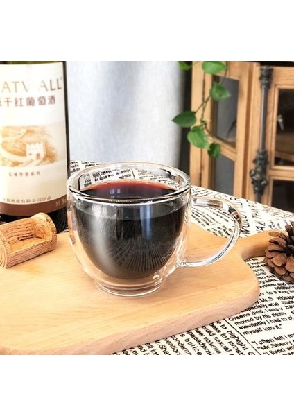 200ML Temizle Çift Duvarlı Cam Espresso Cappuccino Kupası Tasse Evsel Latte Kahve Kupa Caneca Taza Cafe Gato Xicara Çay Bardakları | Kupalar (Yurt Dışından) indirimleri