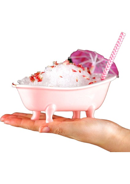 Yaratıcı 3D Mini Küvet Kokteyl Cam Seramik Smoothies Bardak Tiki Bar Charms Sorbet Konteyner Kupa Milkshake Soğuk Içecek Gözlük | Kokteyl Camı (Yurt Dışından)