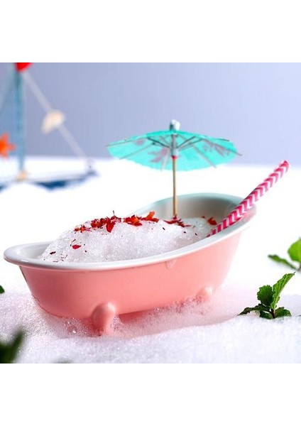 Yaratıcı 3D Mini Küvet Kokteyl Cam Seramik Smoothies Bardak Tiki Bar Charms Sorbet Konteyner Kupa Milkshake Soğuk Içecek Gözlük | Kokteyl Camı (Yurt Dışından) fırsatları