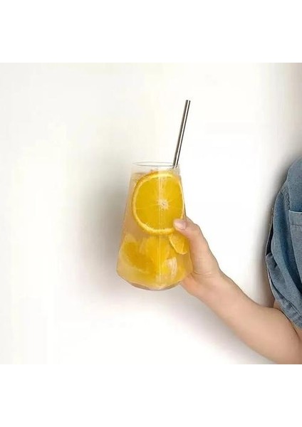 500ML Ins Stil Yaratıcı Moda Şeffaf Cam Bira Kokteyl Içecek Kupası Restoran Bar Dekorasyon Şarap Seti | Bira Steins (Yurt Dışından)