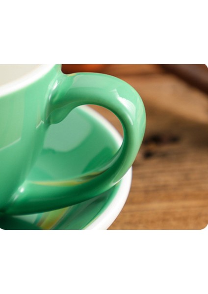Loveramics Yumurta 80ML Profesyonel Kupası ve Tabağı Set Garland Kupası Latte Kahve Temel Renk Seramik Çay Kahvaltısı Ev Drinkware | Kahve Kupaları ve kupalar (Yurt Dışından)