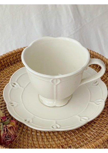 Vintage Basit Bardaklar Beyaz Avrupa Süt Kupa Drinkware Gereçleri Kahve Fincanı Çevre Dostu Porselen Hediye Taza Ev Drinkware DF50BD | Kahve Kupası ve tabak Setleri (Yurt Dışından) fırsatları